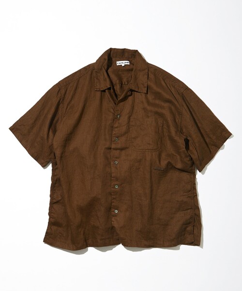 CAHLUMN（カウラム） シャツ Belgium Linen Open Collar Shirt 1.1