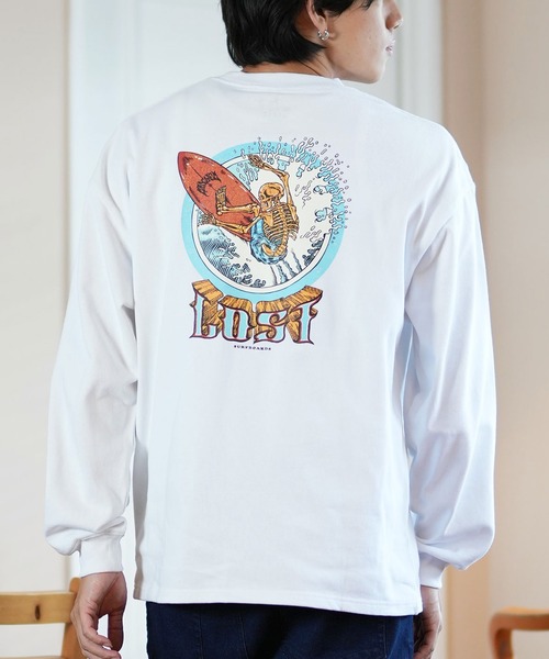 LOST（ロスト） tシャツ ロンT/長袖Tシャツ ヘビーウェイト バック