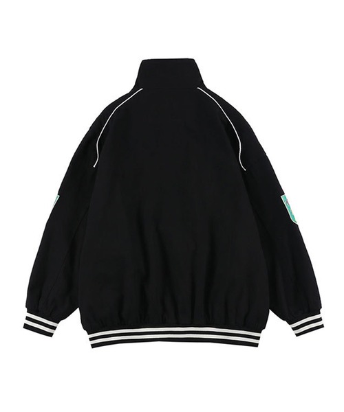 ブルゾン アウター 「HOOK」アメカジワッペン刺繍レーシングブルゾン