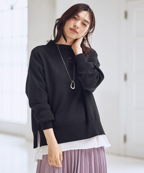 ANY（エニィ） ニット セーター 「新色追加」ハイネックデイリーニット