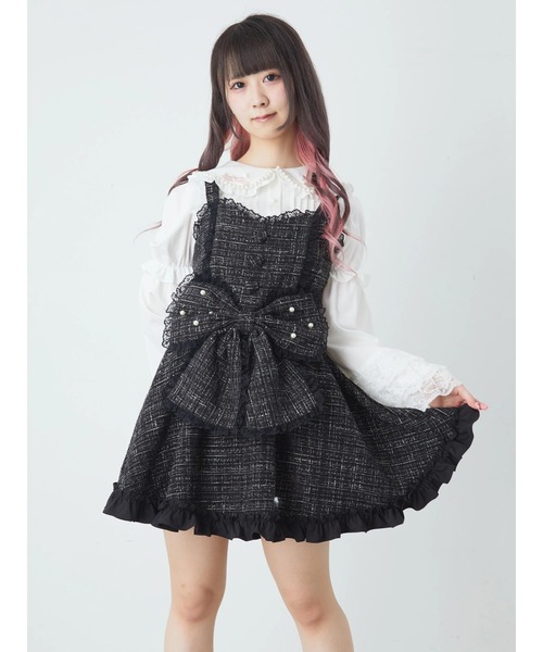 Ank Rouge（アンクルージュ） ワンピース キラキラツイードお姫様