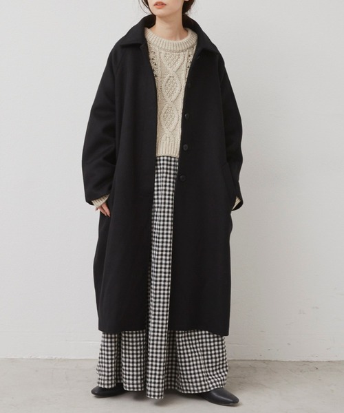 Libra Cue（リブラ キュー） ステンカラーコート コート ウール