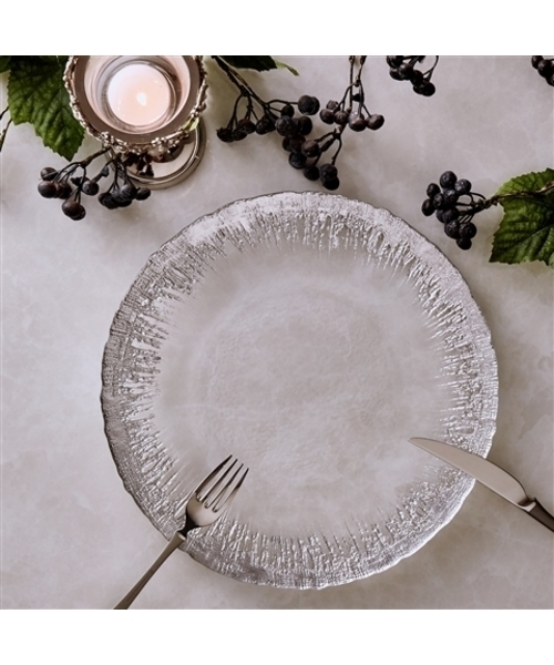 Francfranc（フランフラン） 食器 フラッシュ ガラスプレート L