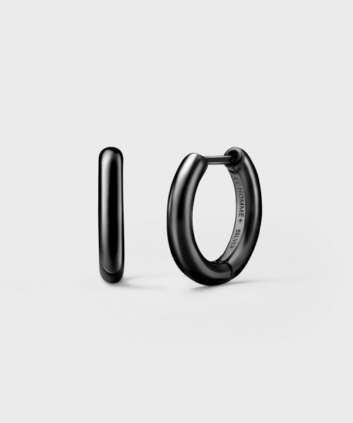 4℃ HOMME+（ヨンドシーオムプラス） ピアス シルバー フープ ピアス
