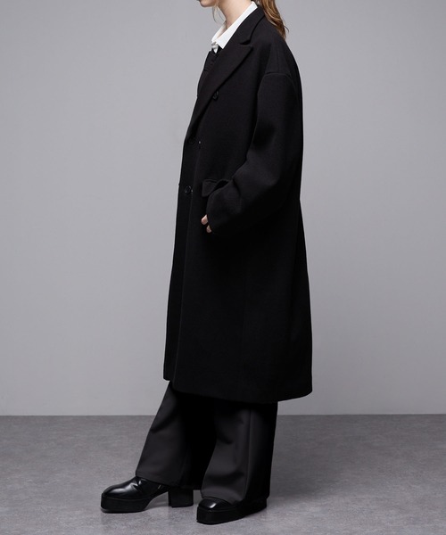 Loose（ルース） チェスターコート S ワインレッド メンズ : ZOZOTOWN