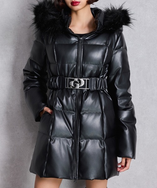 GYDA（ジェイダ） ダウンコート ダウンジャケット GDベルト付き