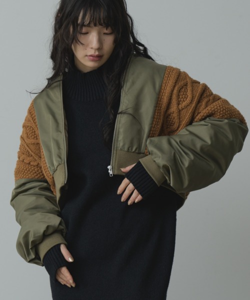 ma1 ma-1 knit docking MA-1/ニットドッキングMA-1 レディース