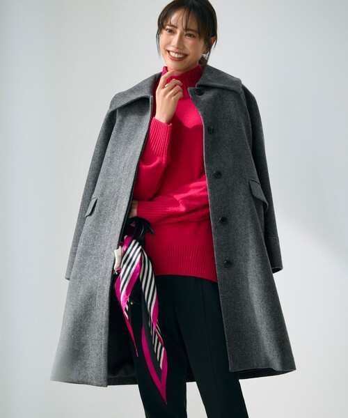 組曲（KUMIKYOKU） ステンカラーコート コート ウールモッサステン