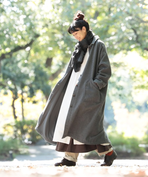 soulberry（ソウルベリー） ステンカラーコート コート ウールで「着