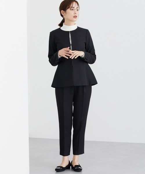 7days Life Styling セットアップ 「洗える」ドビー素材ペプラム