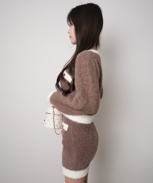 LIP SERVICE（リップサービス） セットアップ ラメフェザーバイカラー