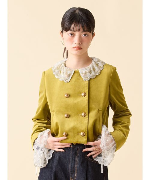 LILY BROWN（リリーブラウン） ジャケット ノーカラージャケット 「L.B