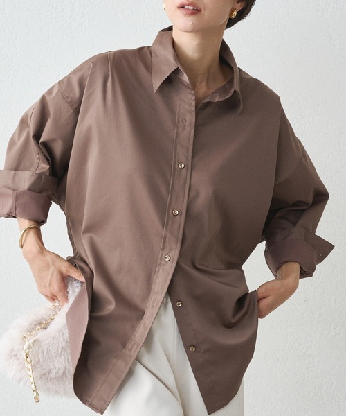 Loungedress（ラウンジドレス） ブラウス シャツ サテンBIGシャツ