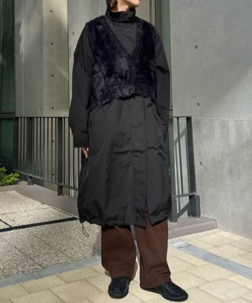 ear PAPILLONNER（イア パピヨネ） コート アウター ベスト付き馬