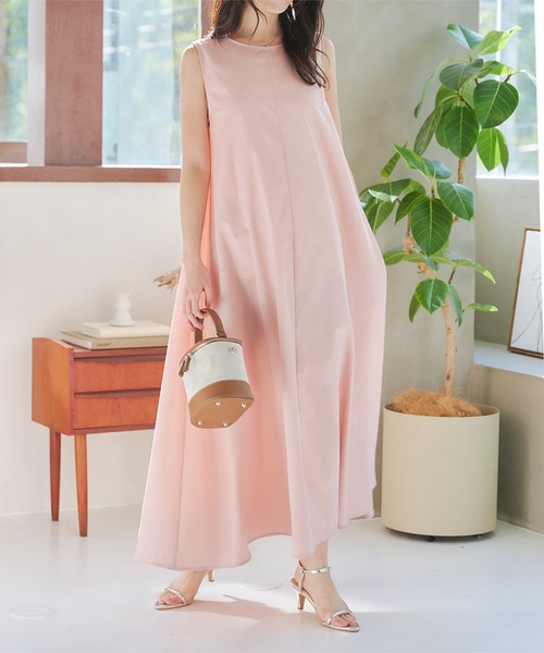 KOBE LETTUCE（神戸レタス） ワンピース シワになりにくい Aライン