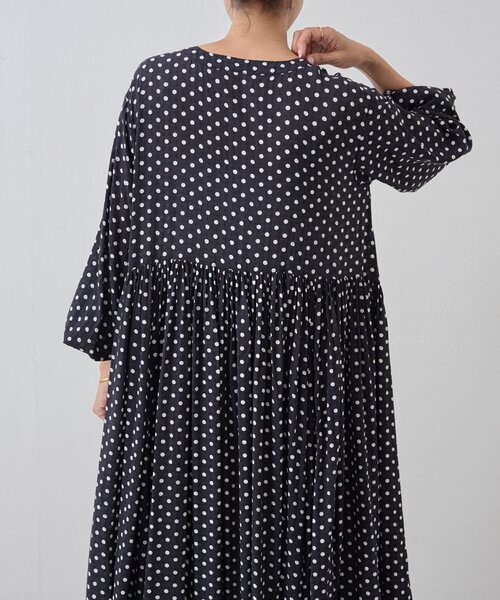 BEARDSLEY（ビアズリー） ワンピース ドットギャザーワンピース