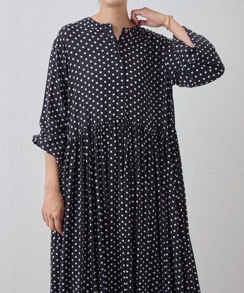 BEARDSLEY（ビアズリー） ワンピース ドットギャザーワンピース