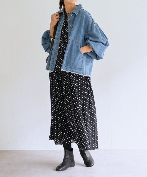 BEARDSLEY（ビアズリー） ワンピース ドットギャザーワンピース