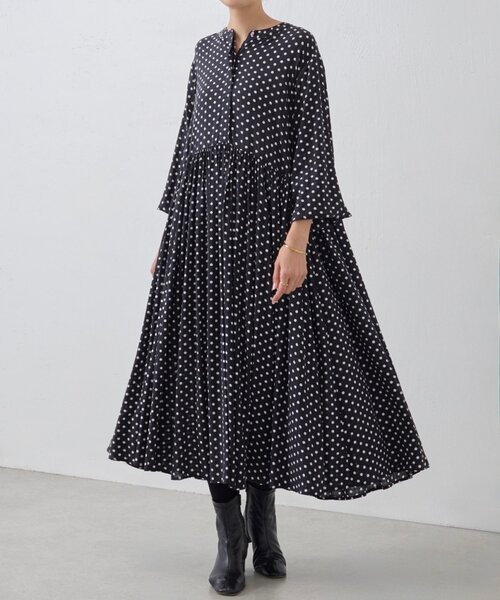 BEARDSLEY（ビアズリー） ワンピース ドットギャザーワンピース