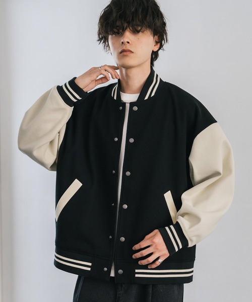 Rocky Monroe（ロッキーモンロー） スタジャン オーバーサイズテック