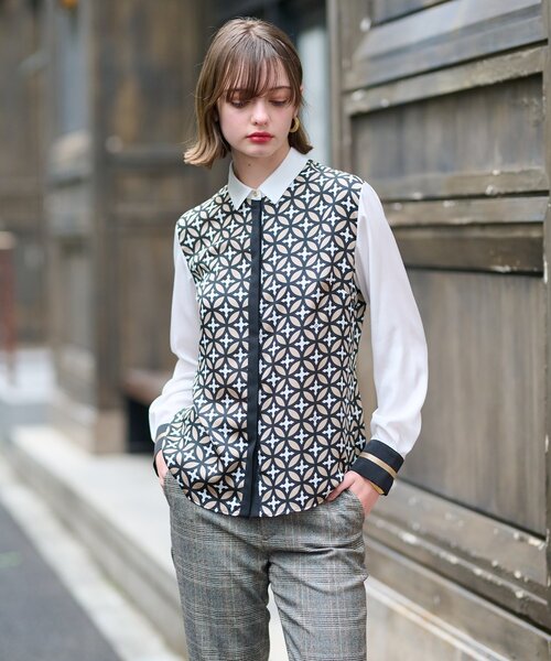 DRESSTERIOR（ドレステリア） ブラウス シャツ オーバーラップサークル