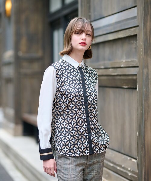 DRESSTERIOR（ドレステリア） ブラウス シャツ オーバーラップサークル