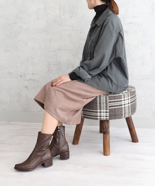 MODE KAORI（モードカオリ） ブーツ 「本革」「防滑 蓄熱保温」ミドル