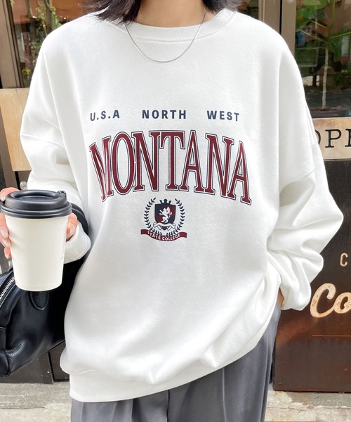 トレーナー スウェット ヴィンテージカレッジスウェット レディース