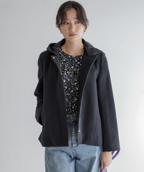 組曲（KUMIKYOKU） コート アウター ウールモッサ ショートコート