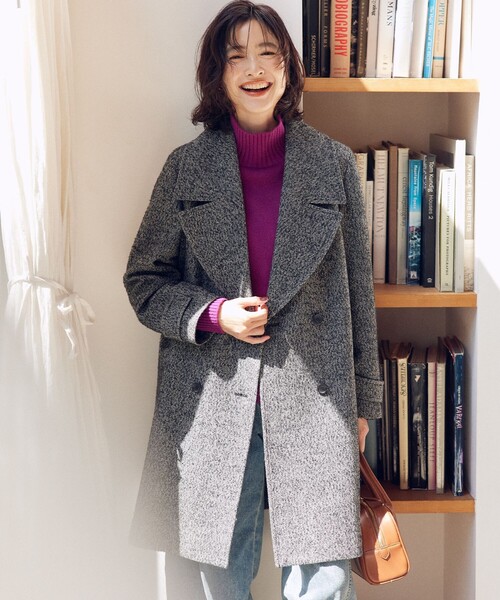 組曲（KUMIKYOKU） コート チェスターコート ループツイードチェスター