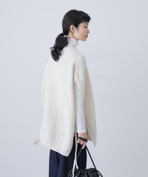 かぐれ ニット セーター ペルーワイドニットベスト レディース