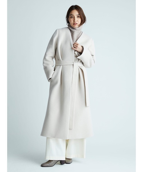 FRAY I.D（フレイ・アイディー） ノーカラーコート 0 グレー