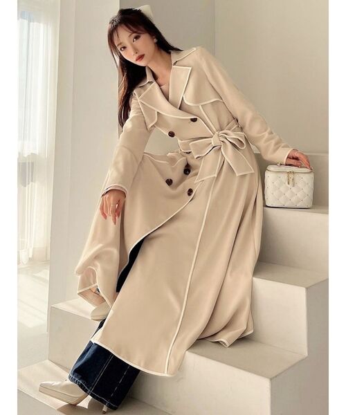 RESEXXY（リゼクシー） トレンチコート コート パイピングデザイン