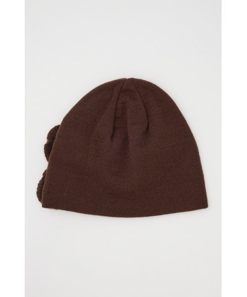 SLY（スライ） ニット帽 ニットキャップ FLOWER MOTIF KNIT BEANIE