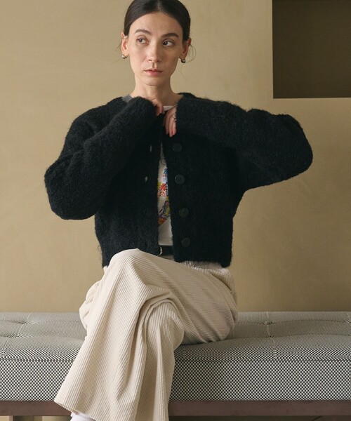 BEAUTY＆YOUTH UNITED ARROWS カーディガン ウールブレンド ブークレ