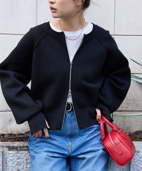 MHL.（エムエイチエル） ニットカーディガン 2 ブラック レディース