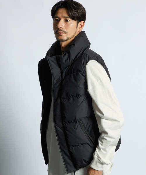 LANVIN en Bleu ブルゾン アウター ボリュームネック シンプル ダウン