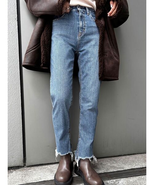 Ungrid（アングリッド） ジーンズ デニム デニムパンツ ヘムデザイン