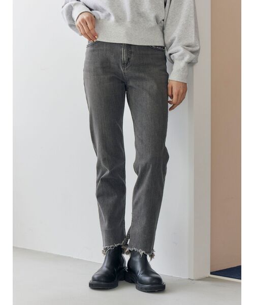 Ungrid（アングリッド） ジーンズ デニム デニムパンツ ヘムデザイン