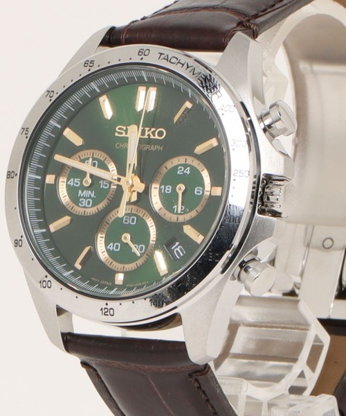 SEIKO（セイコー） 腕時計 セイコー/ クロノグラフ 10気圧防水 レザー