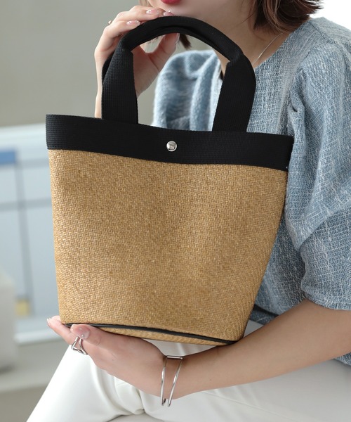 Little＆More かごバッグ カゴバッグ 麦わら トートバッグ : ZOZOTOWN