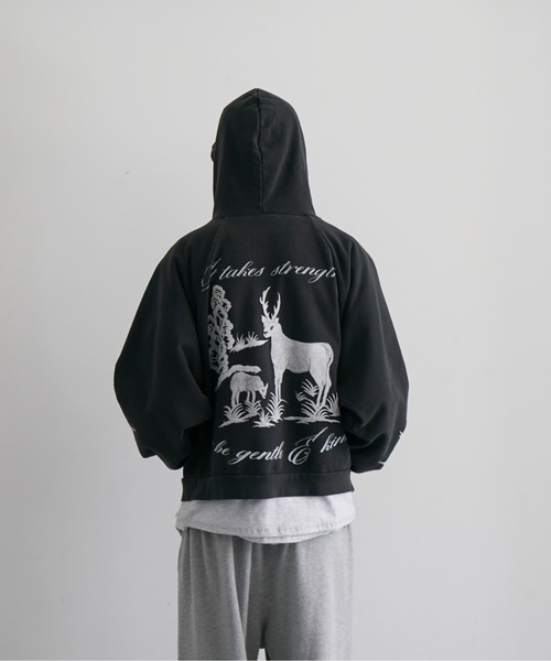 Basketcase パーカー Basketcase Souvenir， zip up メンズ レディース