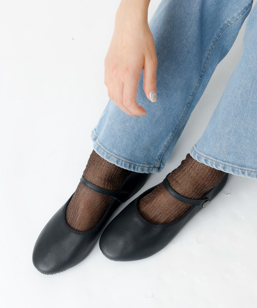 クラウン バレエシューズ パンプス 「CROWN / クラウン」STRAP COURT