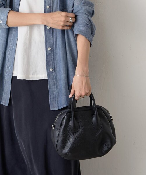 BEARDSLEY（ビアズリー） ボストンバッグ 「本革」ラウンドミニ