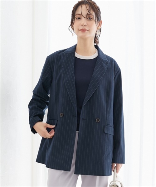 7days Life Styling ジャケット テーラードジャケット ストライプ柄