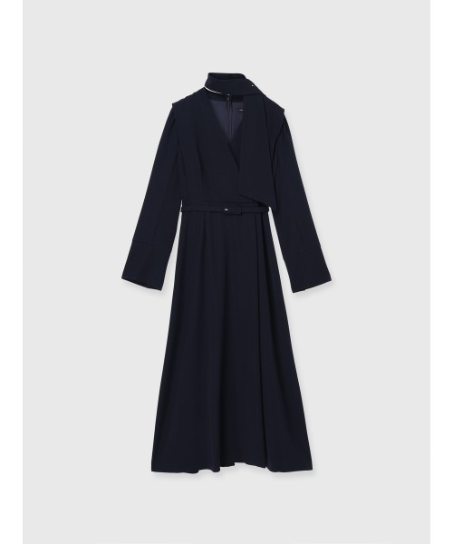 anuans（アニュアンス） ワンピース ダブルサテンクラシカルワンピース