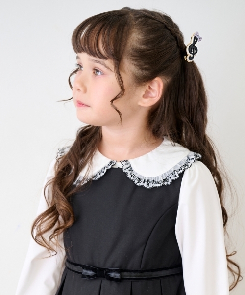 mezzo piano ジャンパースカート 音符ジャンパースカート キッズ 子供