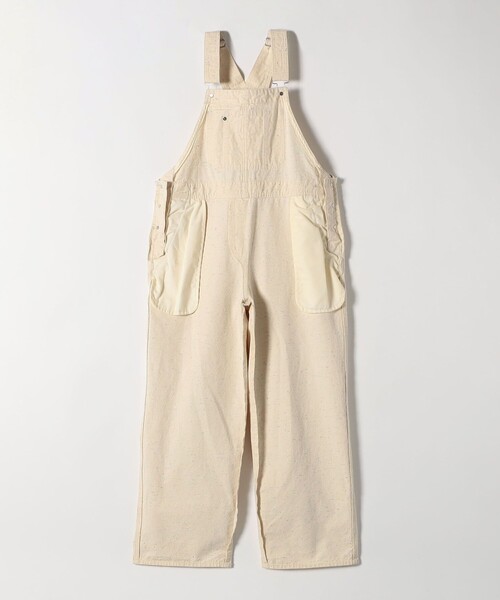 SHIPS any サロペット オーバーオール any:「洗濯機可能」ネップ