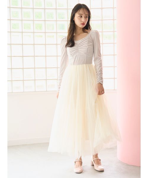 Chacott（チャコット） ワンピース 「Chacott」ベロア×チュール