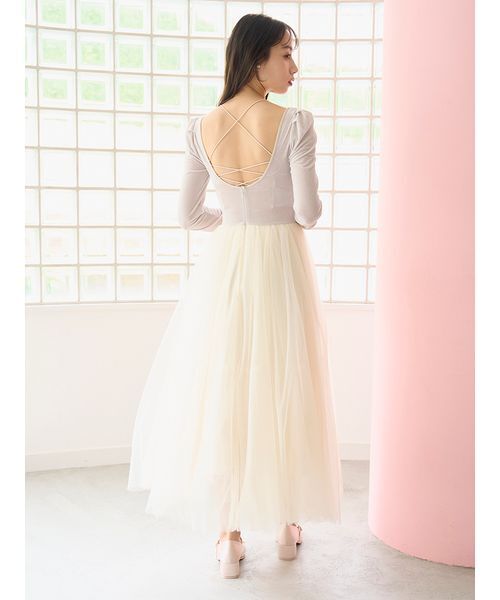 Chacott（チャコット） ワンピース 「Chacott」ベロア×チュール